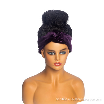 Aishili top quality purple headband wig grip headband wigs for black women